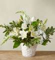 Ivory Elegance Floral Basket