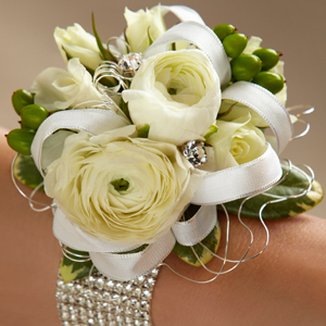 The FTD� White Wedding Corsage